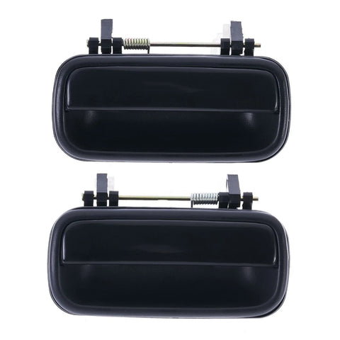 Toyota Hilux 2pc Set Door Handle Outer Gloss Black Lever (1988–1997)