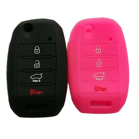 KIA Sorento Forte Soul Sportage 2 x 4 Button Remote Key Fob Cover (2011-2023)