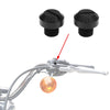 2pcs Universal M10x1.25 Motorcycle Right Side Mirror Hole Plugs Screws Black