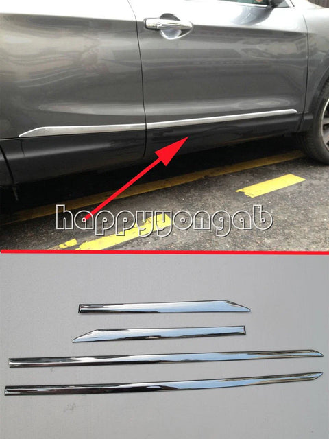 Nissan Qashqai Rogue Sport Body Door Side Molding Cover Trim (2014-2018)