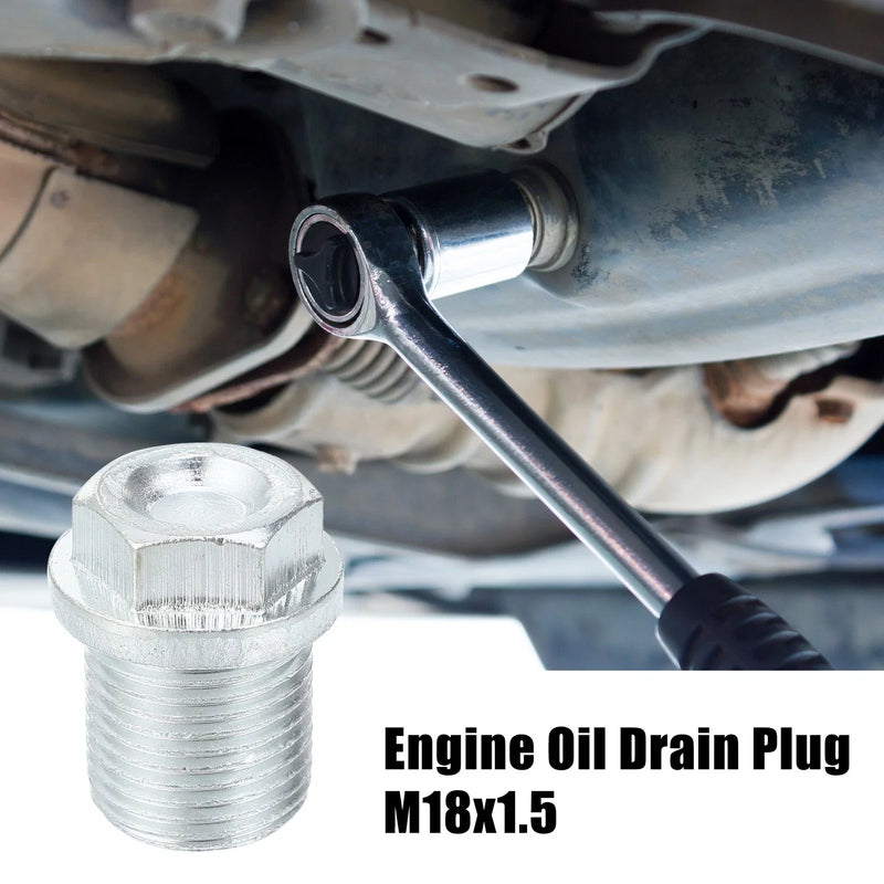Volvo M18x1.5 Engine Oil Drain Plug Screws 2pcs with Seal Rings