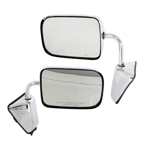 Set Of 2 Mirror Manual For 1988-1993 Dodge D250 Left And