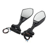 Honda Kawasaki Yamaha YZF R6S LED Turn Signal Rearview Mirrors (2006-2016)