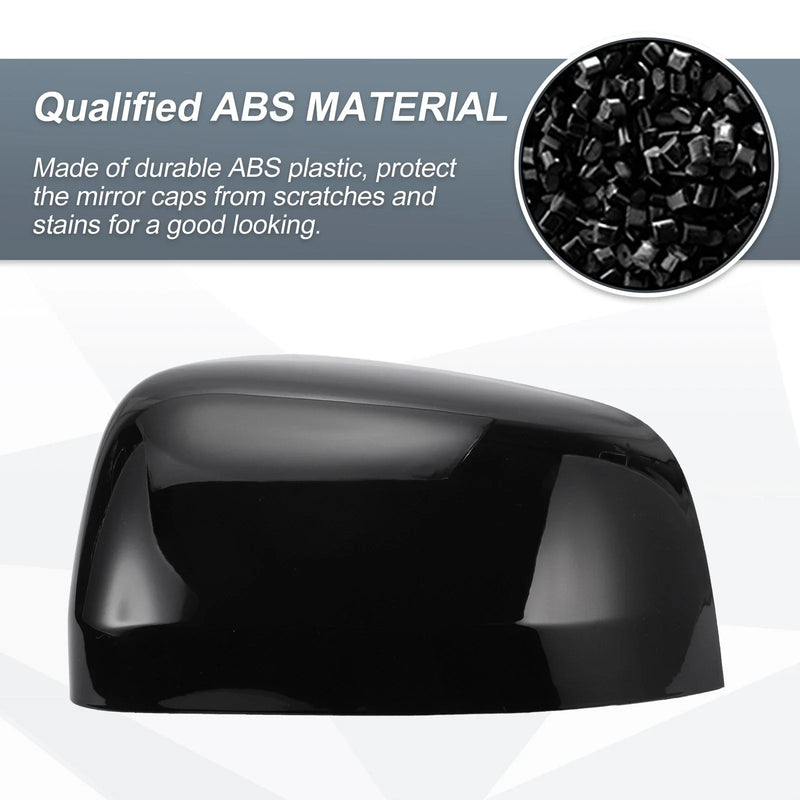 Jeep Grand Cherokee and Dodge Rearview Mirror Cover Cap Gloss Black