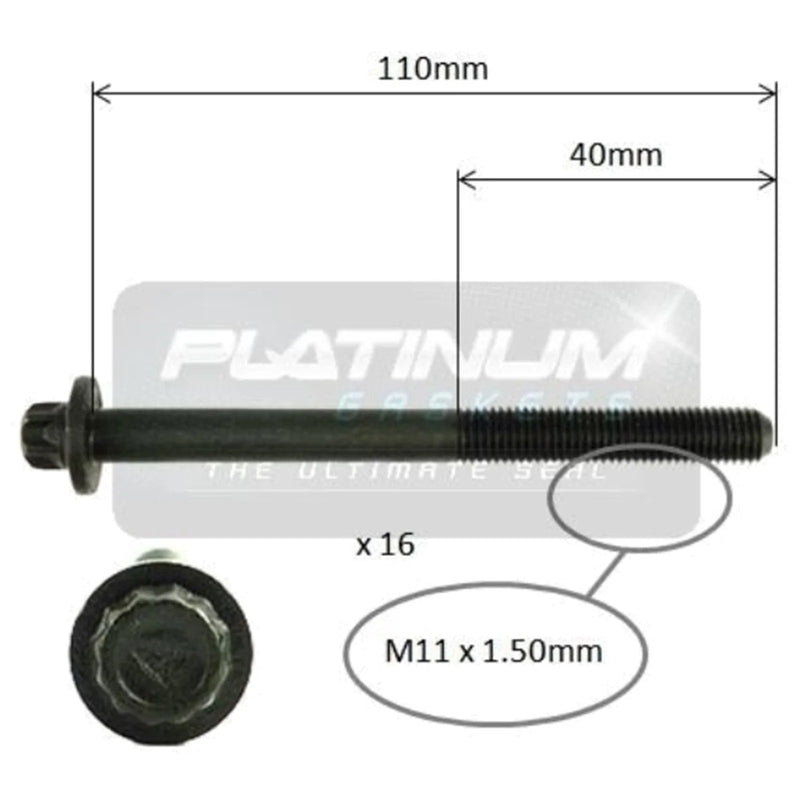 Toyota Camry MCV20 MCV36 V6 3.0L 1MZ-FE 97~06 Engine Cylinder Head Bolt Set