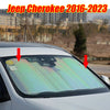 Jeep Cherokee Front Windshield Sun Shade (2016–2023)