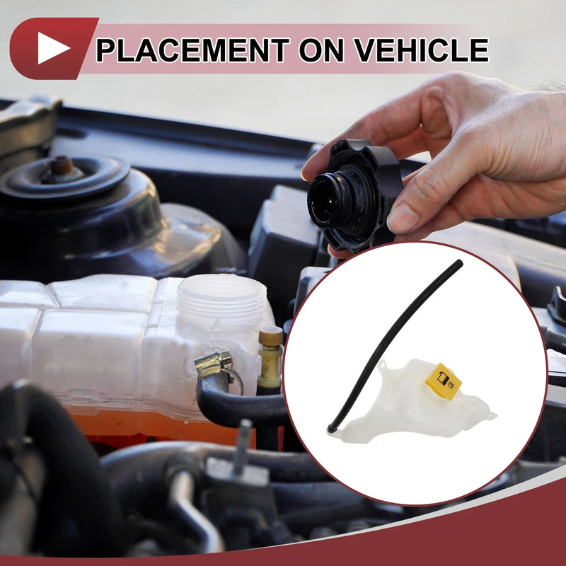 Jeep Compass Patriot Coolant Expansion Overflow Tank with Cap (2007-2017)