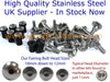 Suzuki Bandit GSF 1200 1200S Stainless Fairing & Screen Bolts (1996–2000)