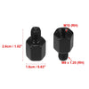 2 x 10mm LH to 8mm RH Black Motorcycle Rearview Mirrors Adapter Bolt Screw