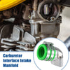 GY6-125 1 Set 1.3" Intake ID Green Motorcycle Carburetor Interface