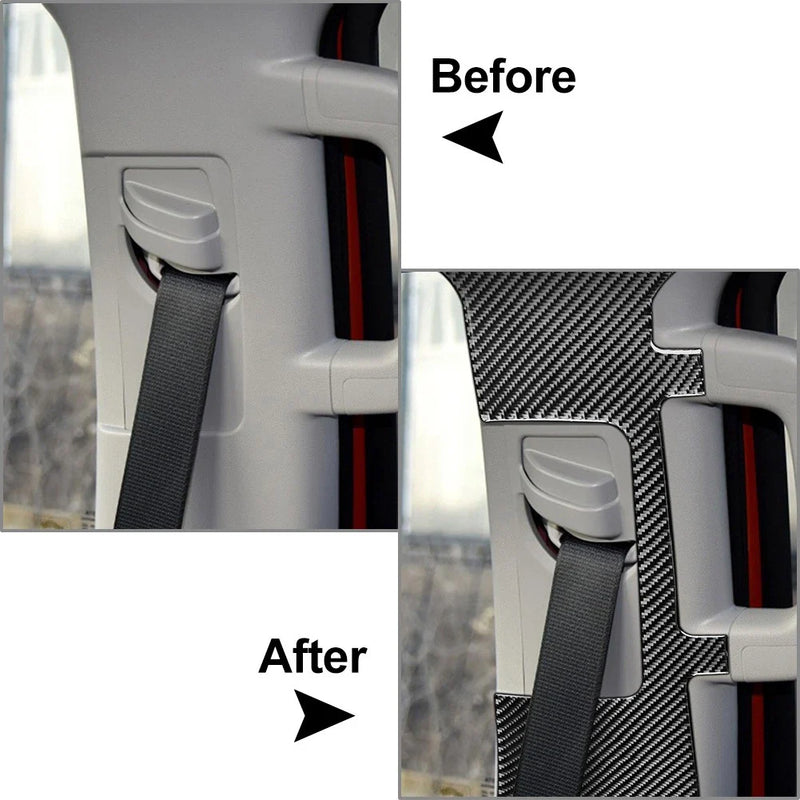 Toyota Tundra Carbon Fiber Seat Belt Panel Cover Trim (2014-2021)