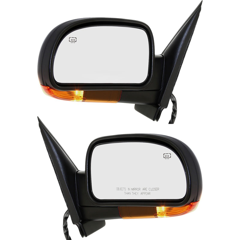 Power Heated Amber Signal Mirror Pair Set for Trailblazer