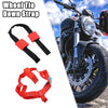 Motorcycle Nylon Black Red Front & Rear Wheel Transport Tie Down Strap / 1 Set /
