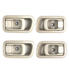 Interior Door Handle Cream Set 4 Fits Nissan Frontier Navara D22 UTE 1998-05 D06