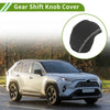 Toyota RAV4 2019-2024 Black Beige Faux Leather Gear Shift Knob Cover