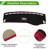 Mercedes Benz GLC 2016-2022 Black Red Dashboard Cover Mat