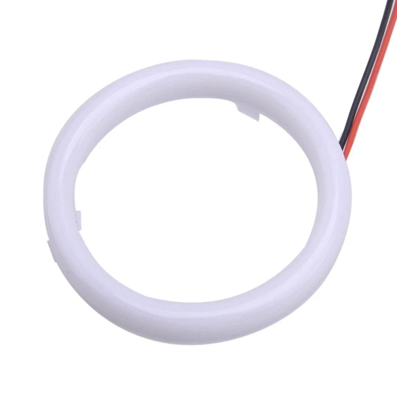 Car 70mm DRL COB LED Angel Eyes Halo Ring Headlight Lights