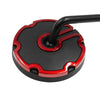 Motorcycle M10x1.25 2 x Universal Red Black Rearview Side Mirrors