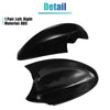 BMW 330xi 1 Pair Door Wing Rearview Side Mirror Cover Cap Black (2005-2006)