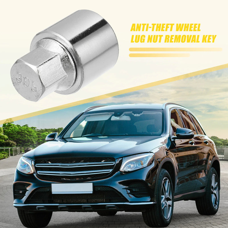 Mercedes Benz 305 Wheel Lock Lug Nut Set with Protector Socket