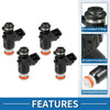 Honda Civic (2001-2005) DX, LX 1.7L Black Fuel Injector 4 x