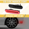 Honda Civic (2016-2021) - 2 x Red Black Covers Rear LED Side Marker Light