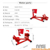 Universal Motorcycle & Scooter Red Front Wheel Chock Paddock Stand