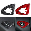 Audi TT TTRS Red Carbon Fiber Door Lock Button Cover Trim (2008-2014)
