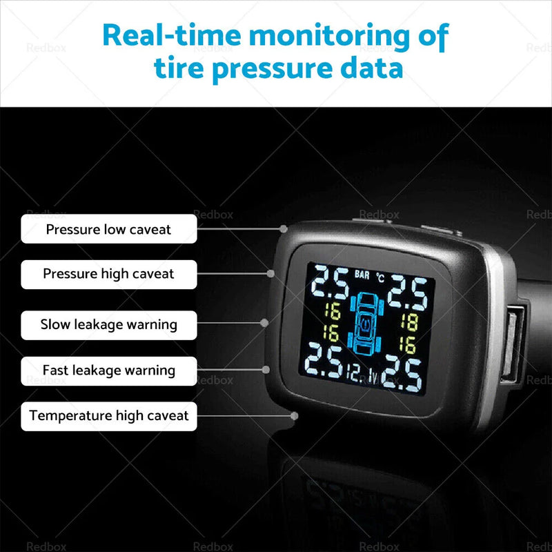 Car Tire Pressure Monitoring System + 4 Sensors