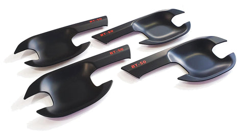 Mazda BT-50 Matte Black Door Handle Cover Insert Bowl Trim (2021-2023)