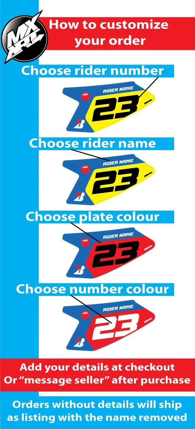 YZF 250 YZ 250F 2019-2023 Dusty Style Yamaha Graphics Kit