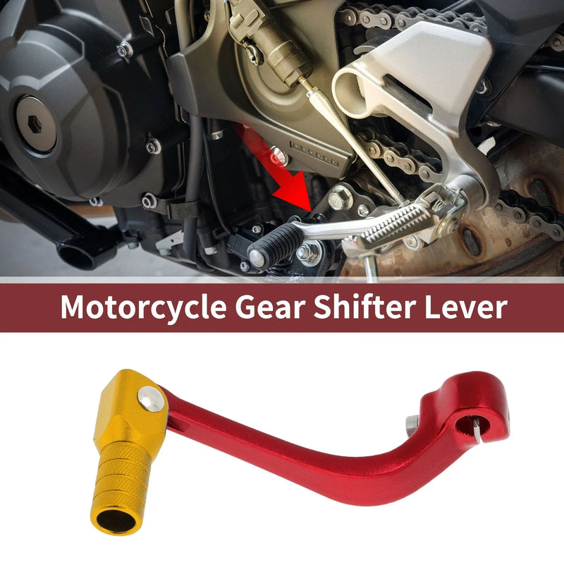 Honda CRF110F (2013-2018) Red Gold Folding Motorcycle Gear Shifter Lever