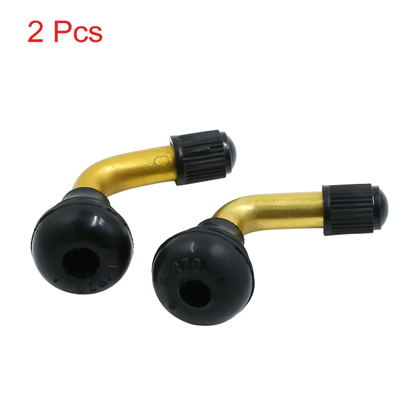 Car Motorcycle 2 x PVR70 Tire Valve Stem 135 Degree Snap-in Rubber Base