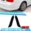 BMW 3 Series E90 (2005-2012) Gloss Black Rear Bumper Side Splitter Trim