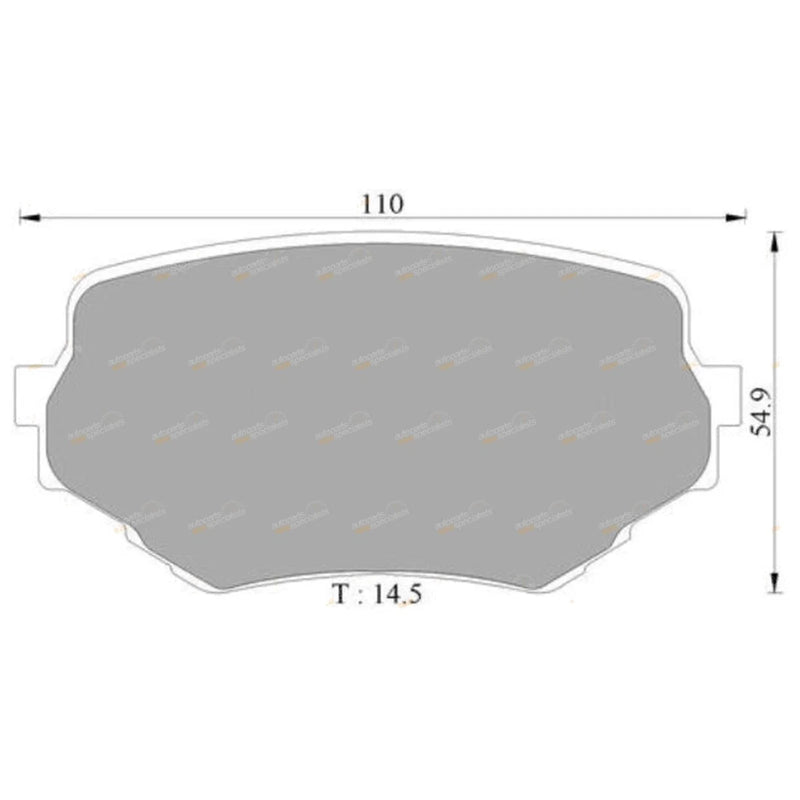 Suzuki Grand Vitara Front Disc Brake Pad Set (1998-2005)