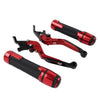 Honda CBR600RR Red Extendable Brake Clutch Levers & Handlebar Grips (2003-2016)