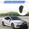 Toyota Camry Black Carbon Fiber Beige Gear Shift Knob Cover (2018–2023)