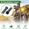 Motorcycle Dark Gray 7/8" 22mm Hand Grips Cover