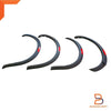 Nissan Navara D23 (2021-2023) - PRO-4X Style Matte Black Red 3" Fender Flares