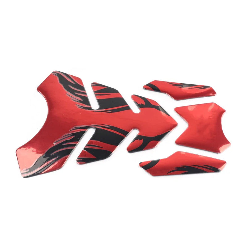 Kawasaki Ninja 250 300 400 ZX10R Red Fuel Gas Tank Pad Decals Stickers