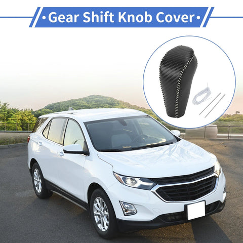 Chevrolet Cruze (2011-2015) Black Carbon Fiber Grey Gear Shift Knob Cover