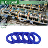 Oil Seal 40x52x8mm Seal Ring Rotary Shaft Seal TPU Blue 5 Pcs