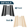 Toyota Rav4 (2007-2012) Black 8 Pcs Door Pillar Window Trim