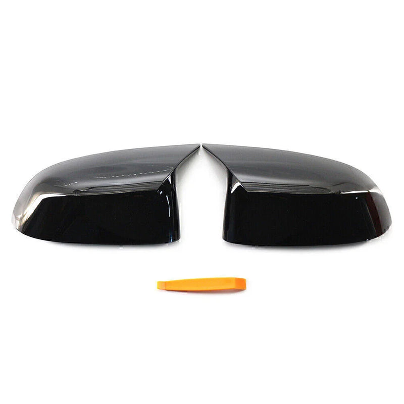 BMW X3 X4 X5 X6 X7 1 Pair Gloss Black Car Mirror Cover Caps (2018-2023)