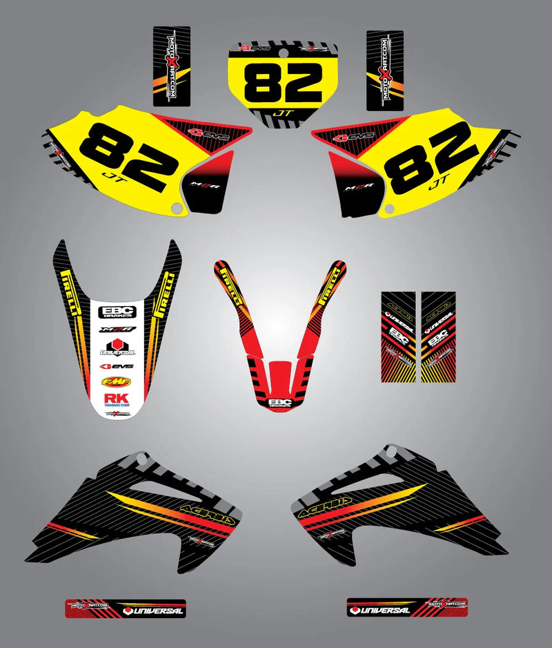 Honda CRF Trial 150F 230F Full Custom Graphic Kit (2003-2007)