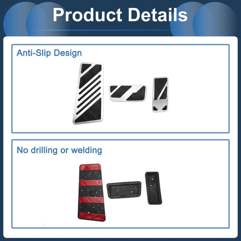 Ford Ranger 3 x Automatic Foot Accelerator Pedal Covers