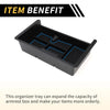 Chevy Silverado 1500 GMC Black Blue Full Center Console Organizer Tray