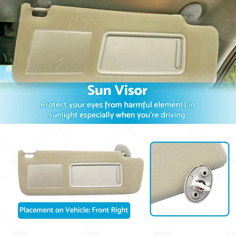 Toyota Prado TRJ120 RZJ120 LJ120 KZJ120 KDJ120 GRJ120 RH Sun Visor (2003-2009)