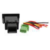 DC Panel Mount Latching Red Pilot Fog Light Switch 12V
