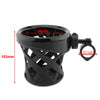 Round Handlebars 7 / 8"-1" (22-25mm) Black - Universal Fit Cup Holder